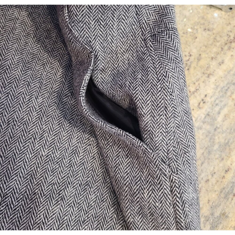 New?? JG Hook Black 2 Piece Blazer Sz 16 Maxi Skirt Suit Herringbone Wool Blend - Picture 15 of 16